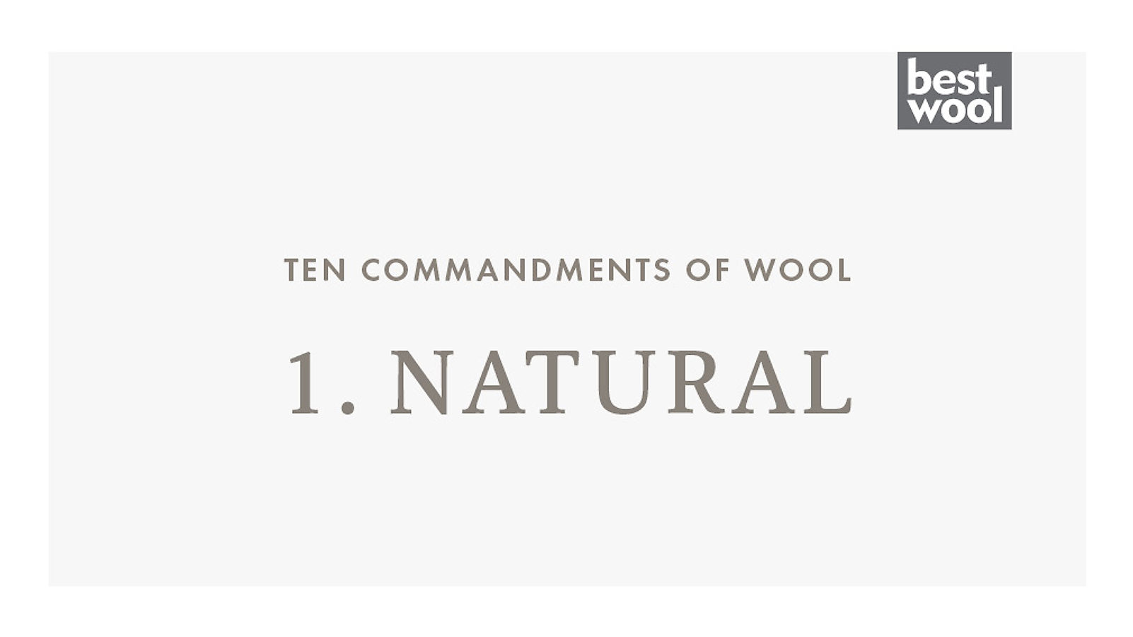 1. Natural - Best Wool